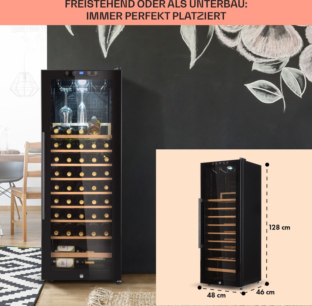 Klarstein Weinkühlschrank, Getränkekühlschrank Schmal, 1 Produktbild 6