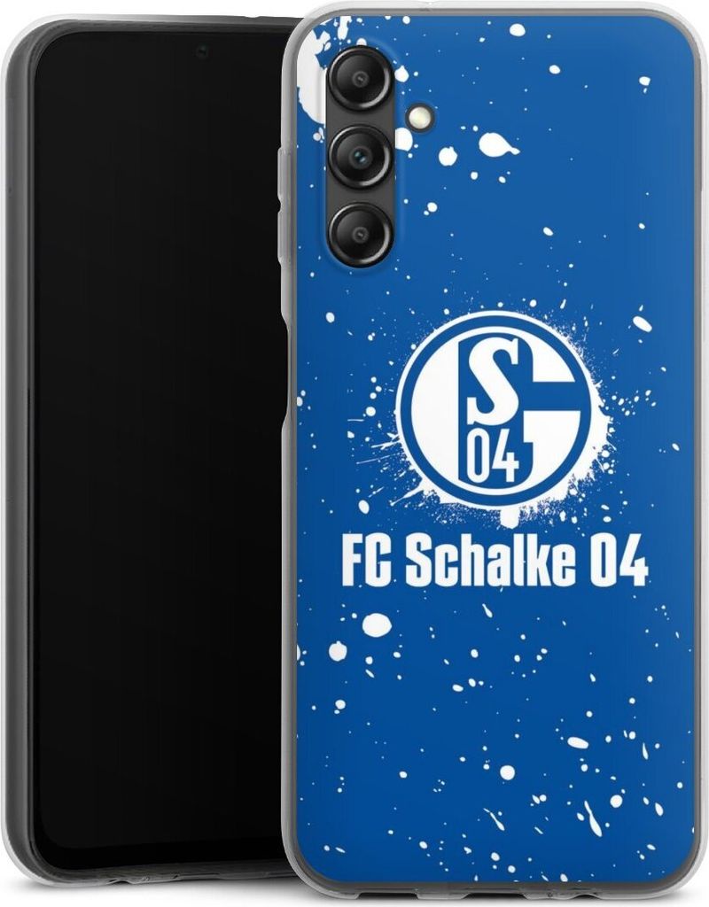DeinDesign Handyhülle für Samsung Galaxy A14 5G Silikon Hülle Case Smartphone Schutzhülle FC Schalke 04 Logo S04