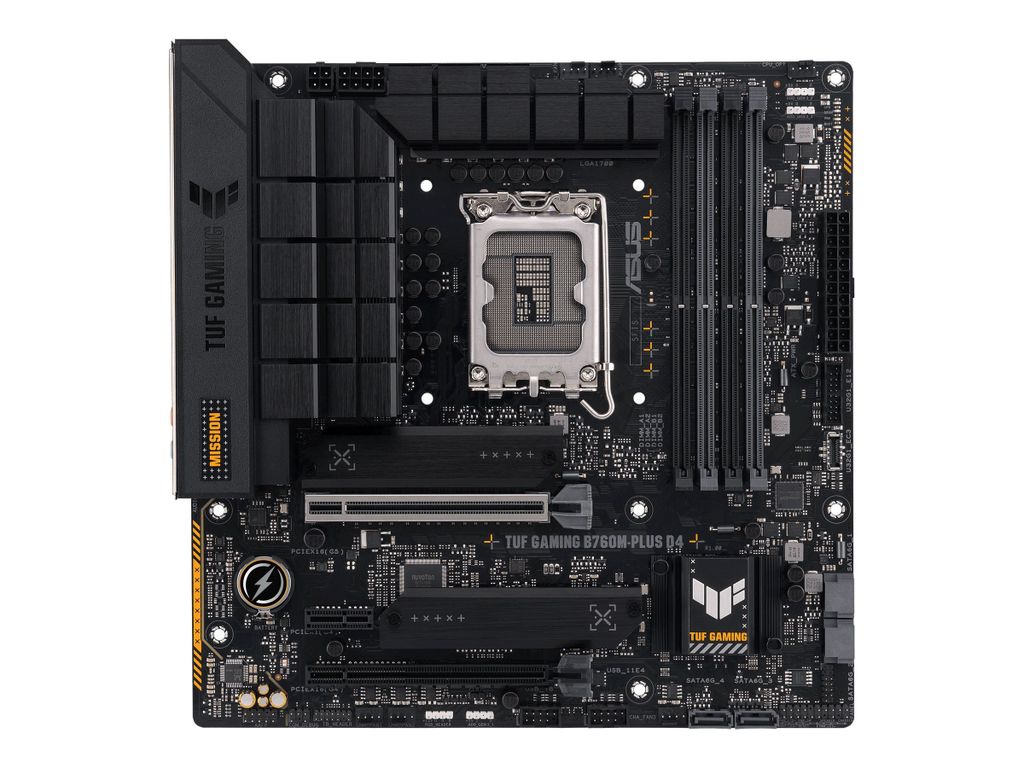 ASUS TUF GAMING B760M-PLUS D4 (Intel,1700,DDR4,mATX) Immagine del prodotto 