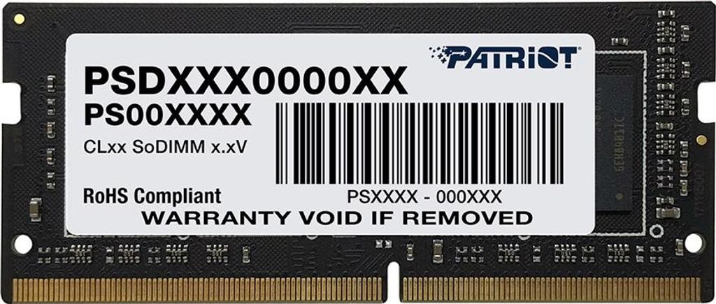 Patriot Memory Signature Line , 8 GB, 1 x 8 GB, DDR4, 262-pin SO-DIMM