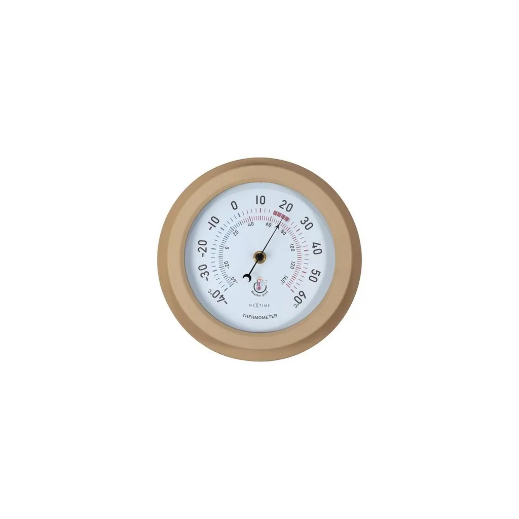 Thermomètre Intérieur Vintage NeXtime Lily 22cm - Cadran Marron Chic