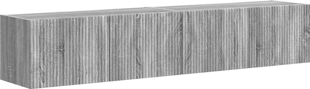 vidaXL TV-Wandschrank 2 pcs Graues Sonoma 78,5 x 31 x 29,5 cm