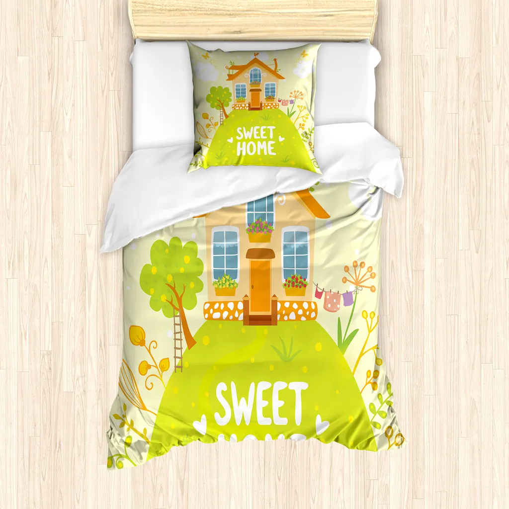 Set Letto ABAKUHAUS 135x200 Multicolore Cottage Garden Elegante