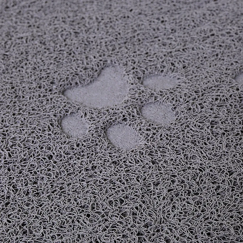Tapis de Litière Chat Grand Format 60x90 cm Lavable et Antidérapant