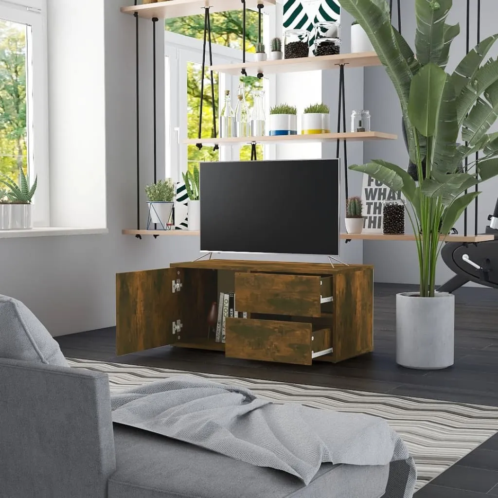 Maison Exclusive Mobile TV Rovere Affumicato 80x34x36 cm - Design Elegante
