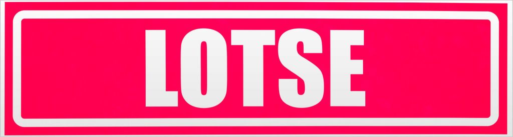 Kiwistar LOTSE invertiert Magnetschild Schild magnetisch - 45cm Neonpink - Magnetfolie für Auto PKW Kfz