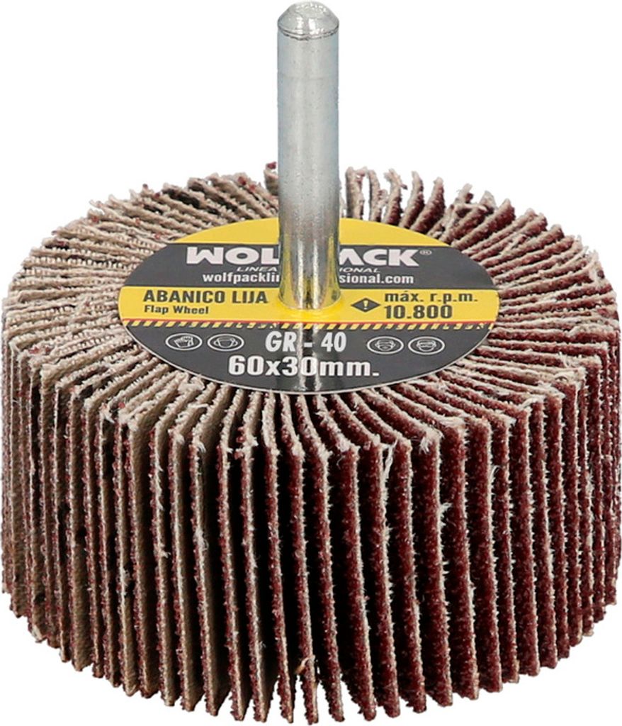 Schleiffächer 40 Korn Größe ø 60 x 30 mm. Schleifscheibe, Schleifscheiben, Schleifkörper, Schleifen, Polieren, Polieren