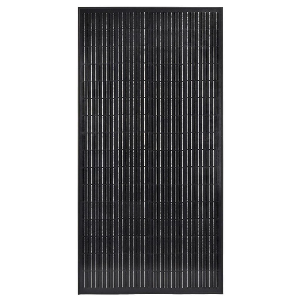 200W Schwarz Mono PV Modul Solarpanel für Balkon Wohnmobil Fensterbank 0% MwSt