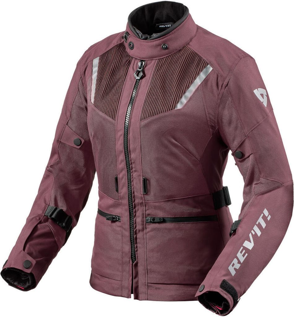 Revit Levante 2 H2O Damen Motorrad Textiljacke, dunkelrot, 34