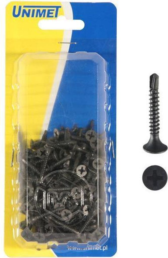 Phosphatierte selbstbohrende Schraube 3,5*45mm OP-100 Stück - 506 3,5*45 M