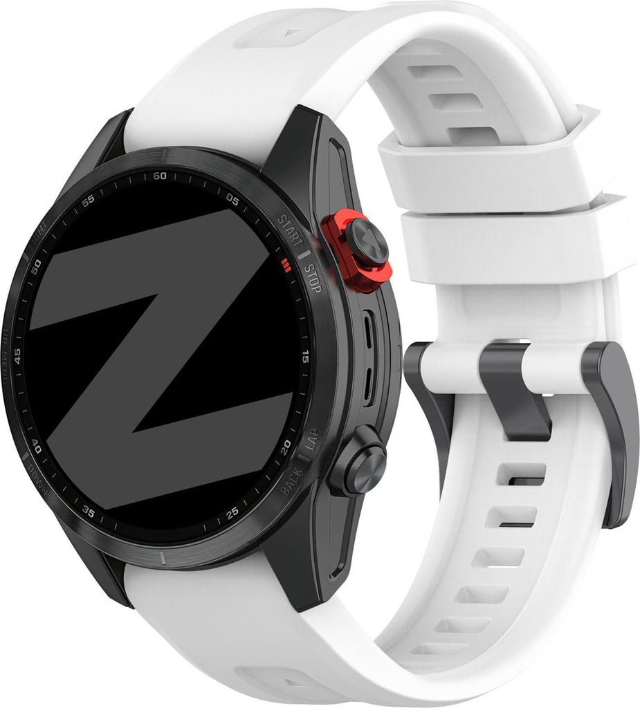 Bandz Silikon 'Classic' Armband Geeignet für Fenix 8 -43mm / Fenix 7s (Pro - Solar - Sapphire Solar) / Fenix 6s (Pro - Sapphire) / Fenix 5s (Plus ...