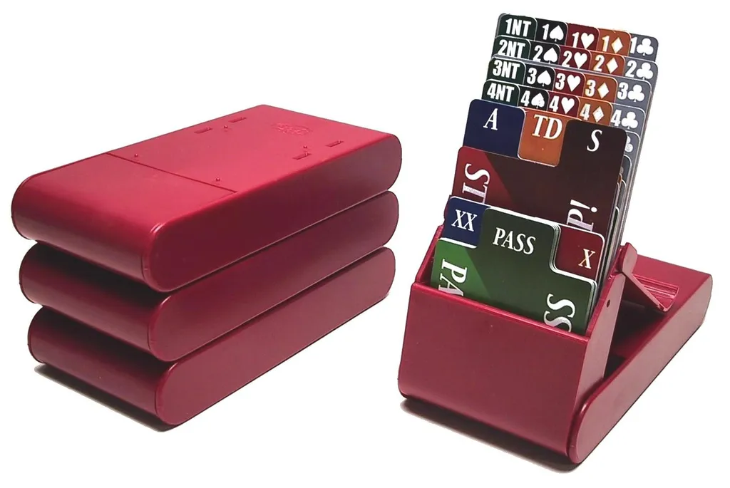 Boîtes d'Enchères de Bridge pour Voyages et Clubs - Pack de 4 Rétractables