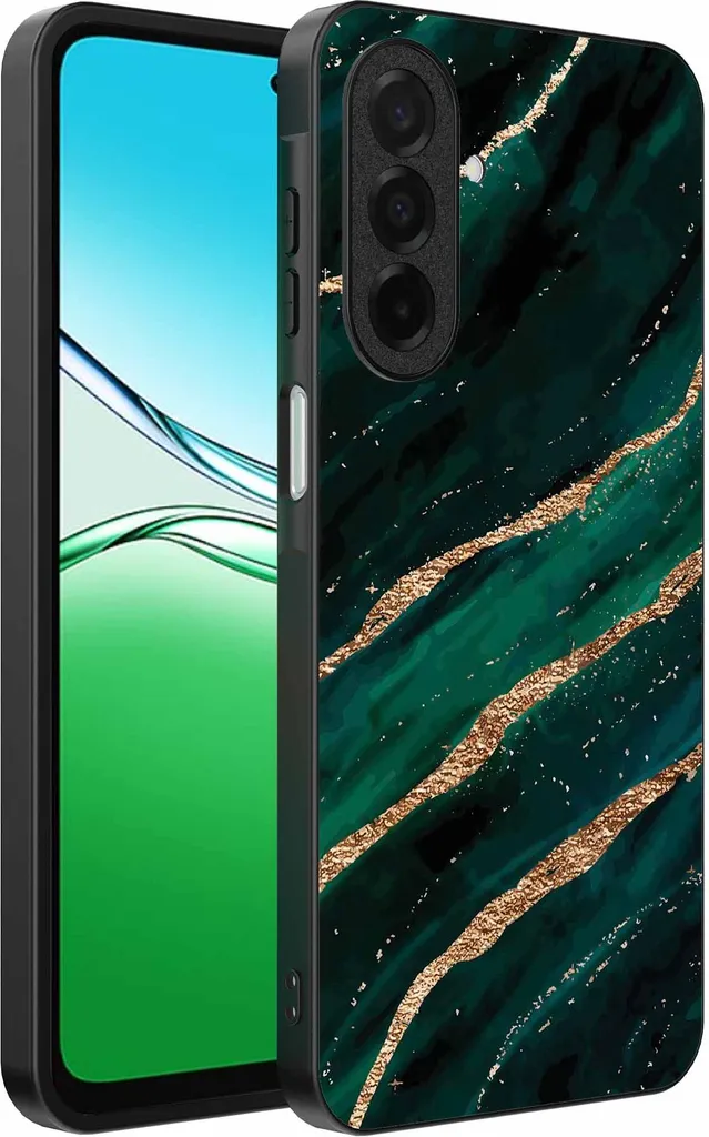 Cover Marmo Oppo A5 Verde Oro | Custodia Fashion TPU Smartphonica - 1