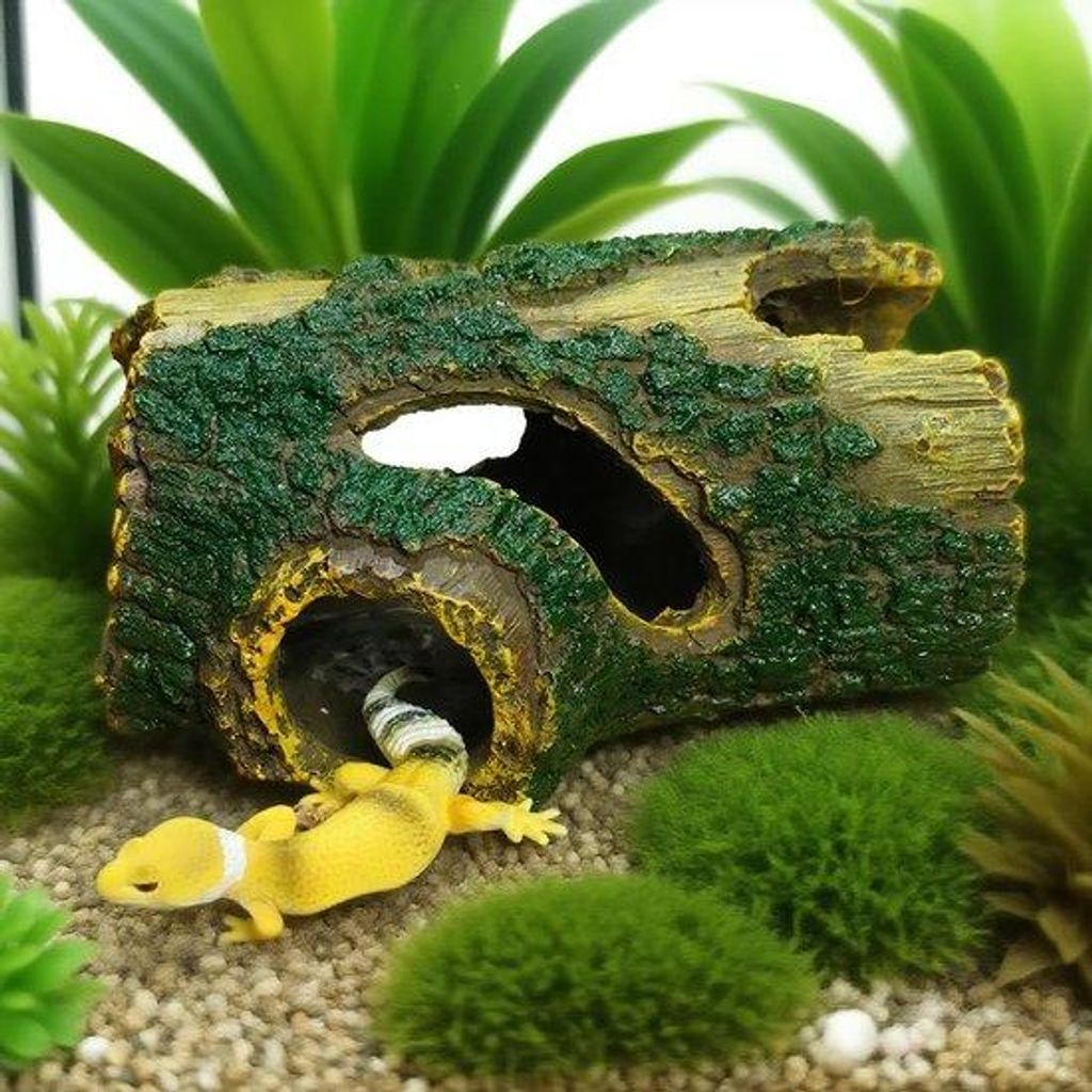 Holzschutzhaus für Fische und Garnelen - Schutzdach für Aquarien und Glasbehälter (14 x 9,4 x 6,6 cm, montagefrei)