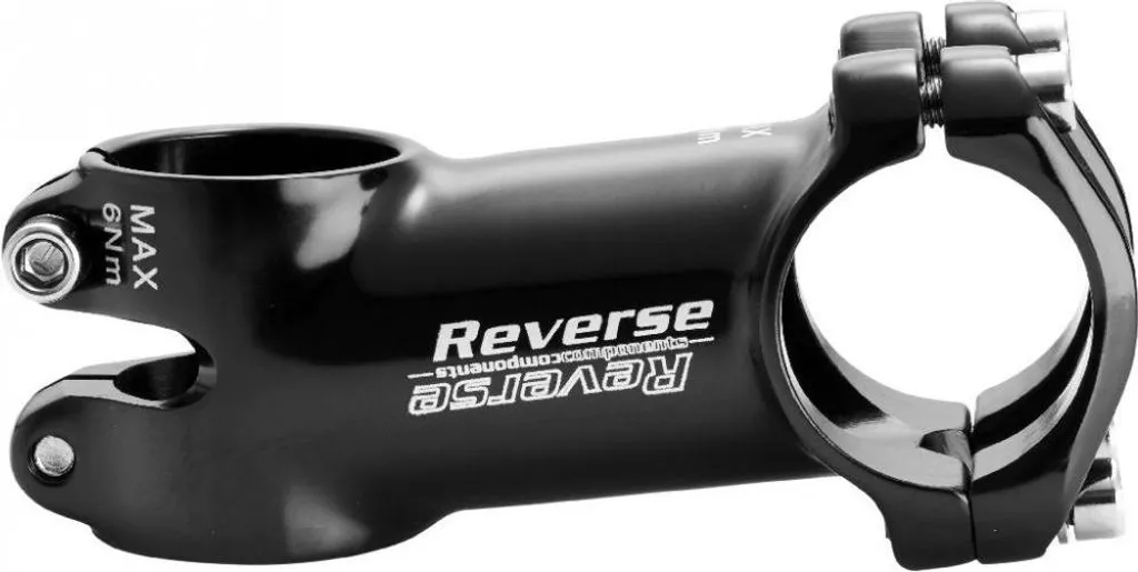 Potence VTT Reverse XC 70mm inclinaison 6 degrés Noir Brillant pour Cintre