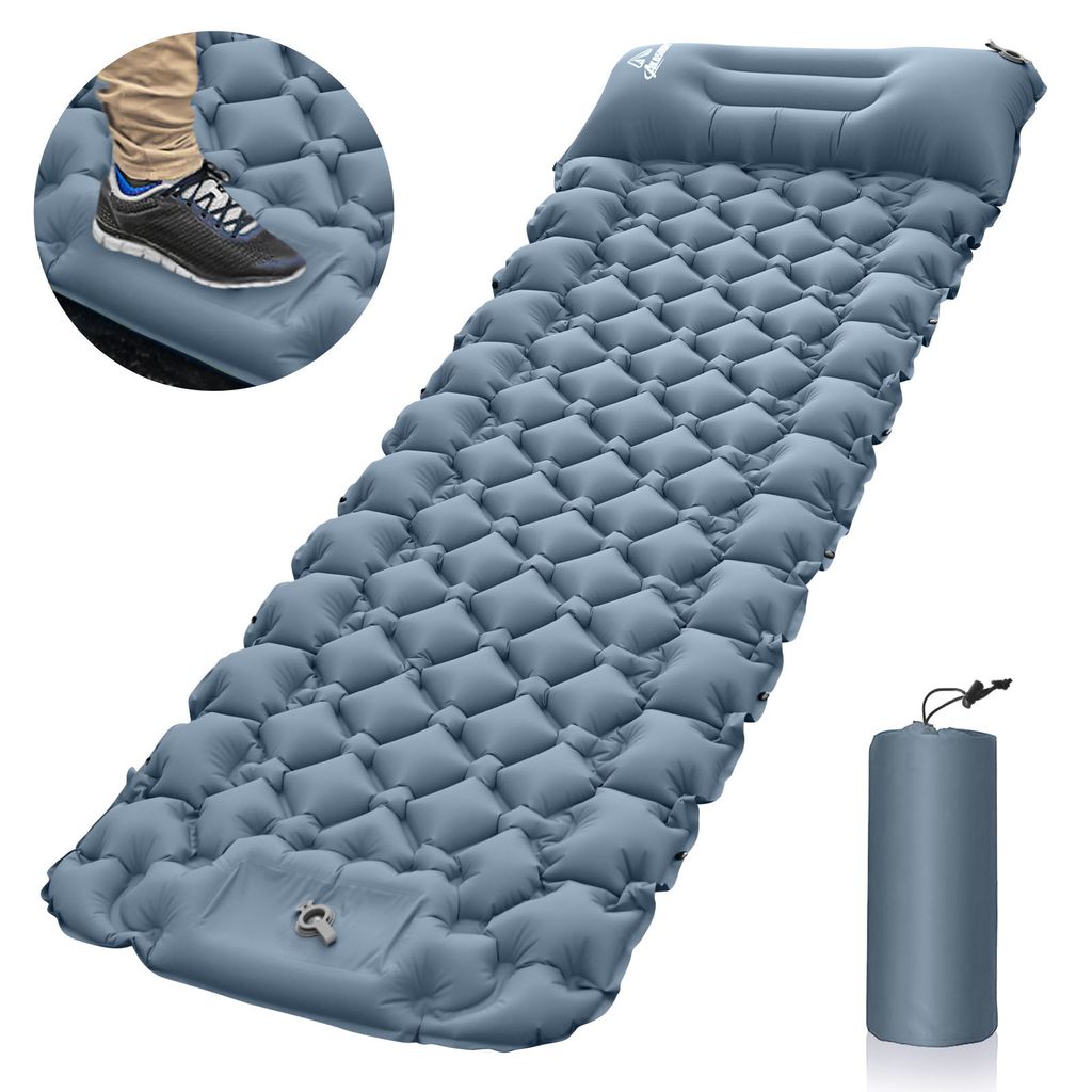 Aufblasbare Luftmatratze Outdoor-Zelt Matte Schlafkissen für Camping Wandern Reisen