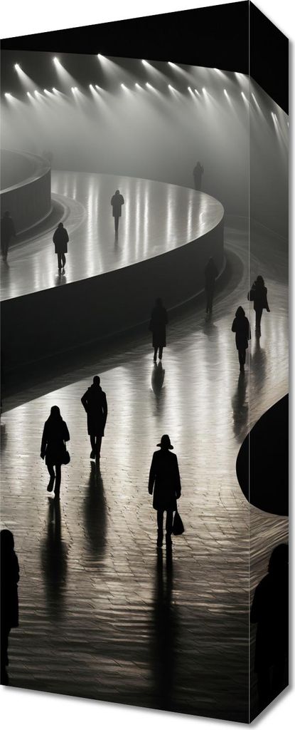 Bild 20x50cm Strahlen im Schatten