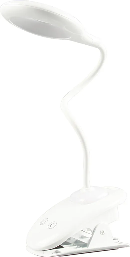 Lampe de Lecture Anti-Fatigue Oculaire - Fixation Stable Pince Blanche