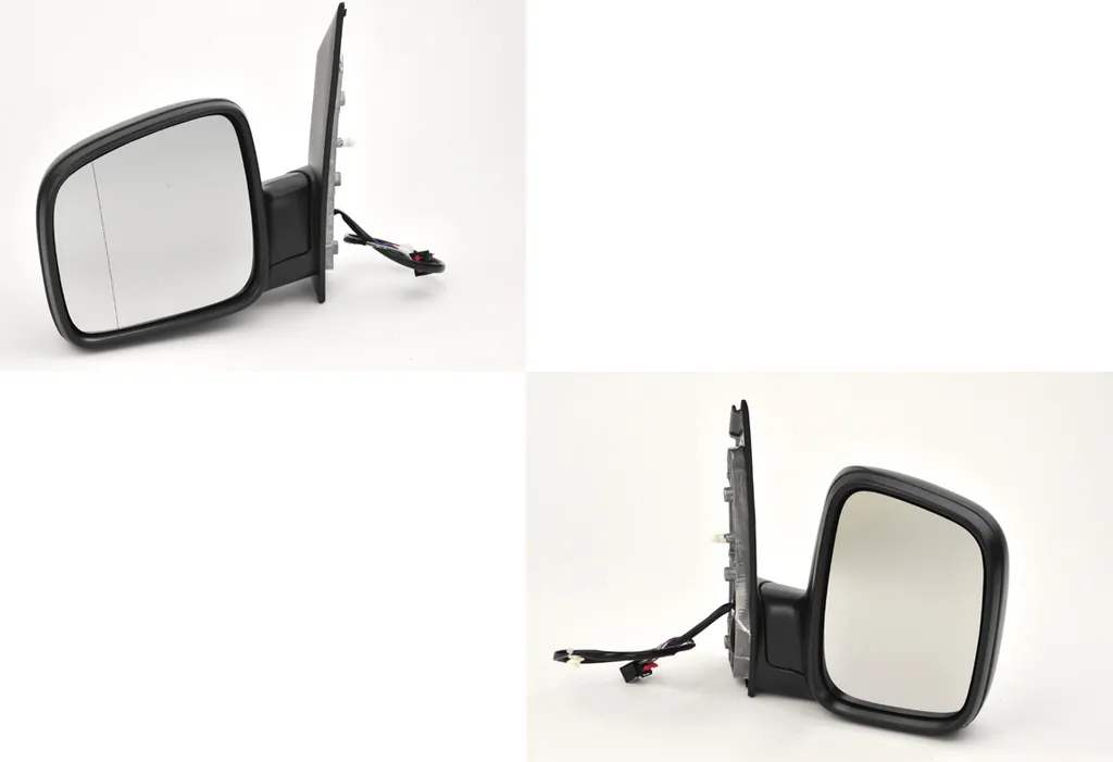 Paire de rétroviseurs extérieurs pour Volkswagen Caddy III noir mat 2K
