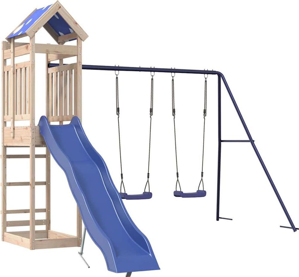 vidaXL Spielturm Massivholz Kiefer