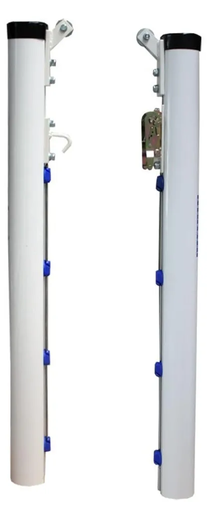 Poteaux de Sport en Aluminium Multicolore Ø 90mm Fixation au Sol