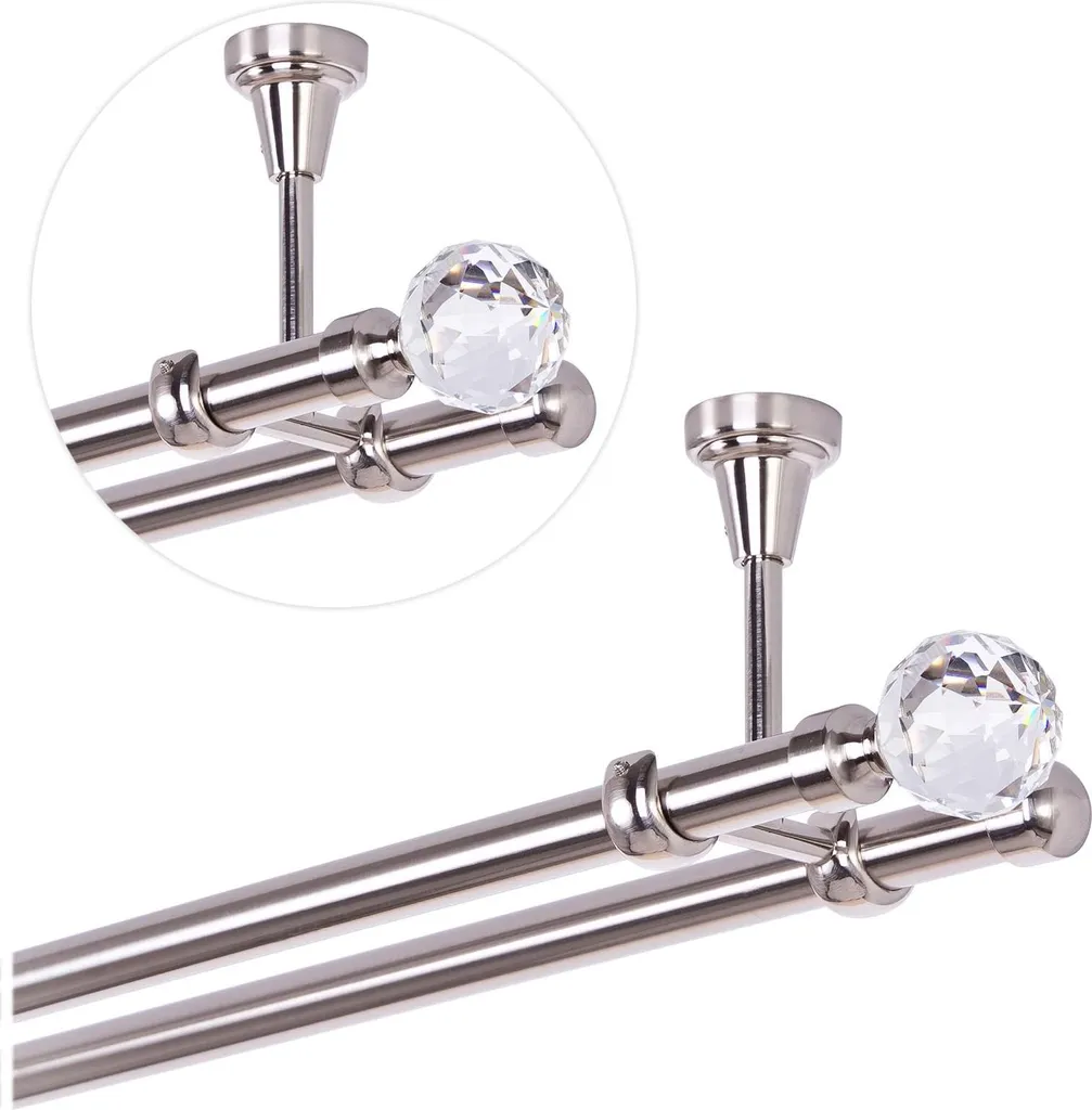 Sistema Tende Doppio 5,4mt Soffitto Acciaio e Cristallo 19mm