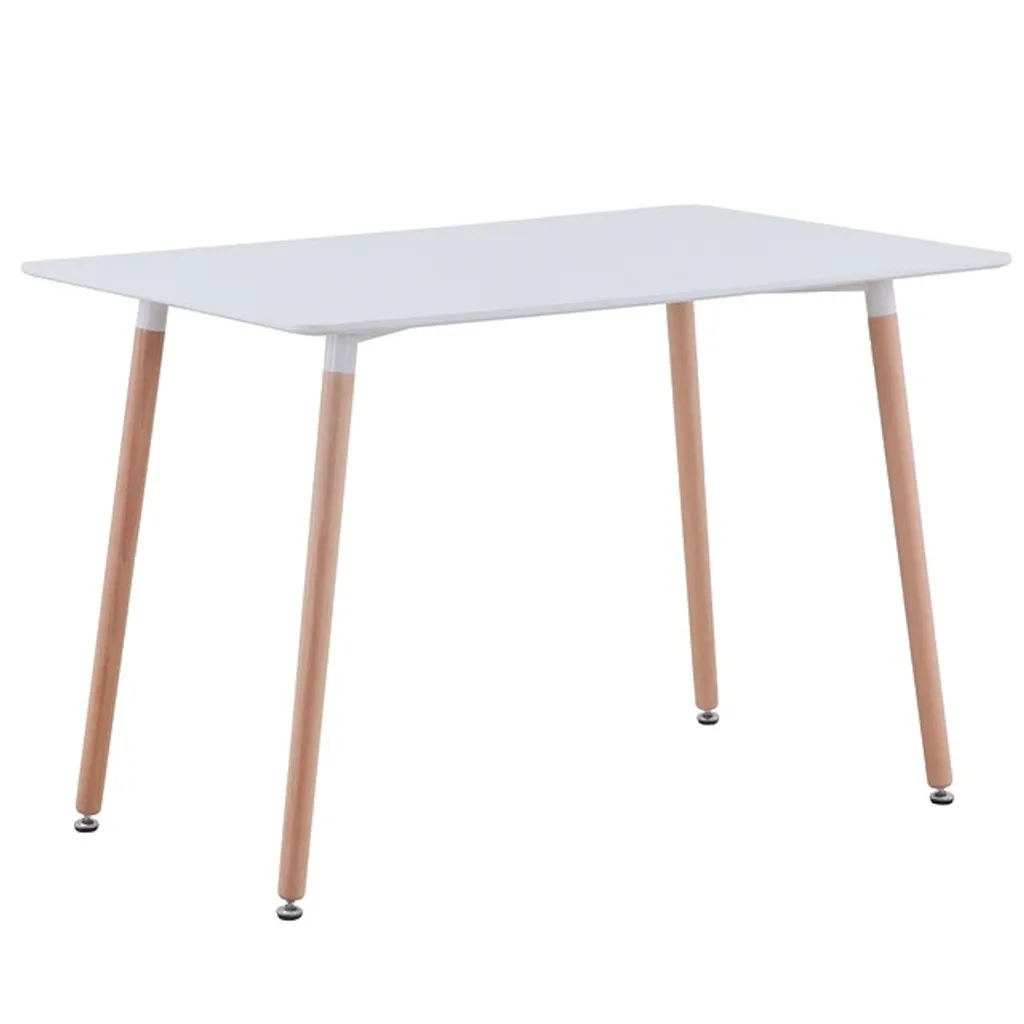 Table à manger rectangulaire blanche - Design moderne et durable