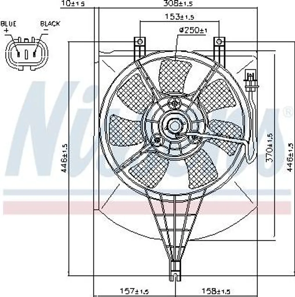 Ventilateur Radiateur Haute Performance OE 30822035 - Qualité NISSENS