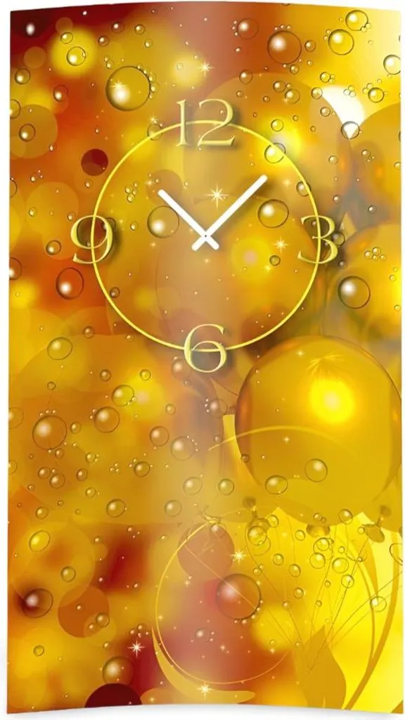 Horloge murale design moderne dixtime 3D-0170 Bubbles pour salon chic