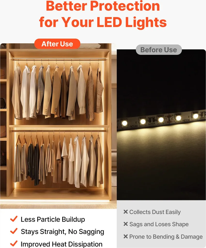 Solution Éclairage LED Sans Points Lumineux - Profilé Aluminium en V