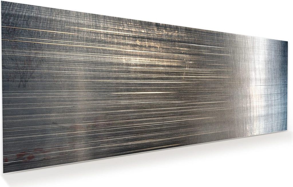 Glasbild 150x60cm in XXL für Wohnzimmer, Schlafzimmer Motiv Gekratzte Textur