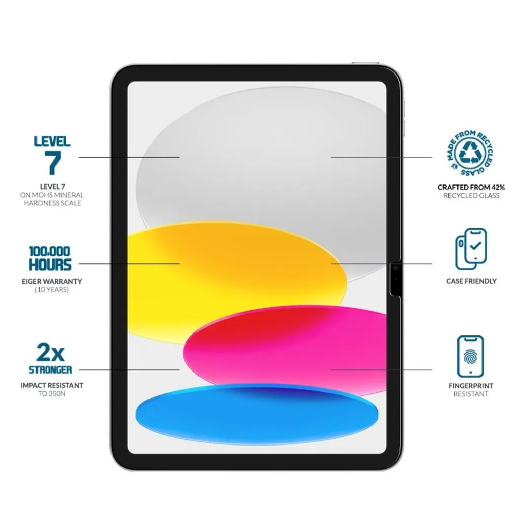 Eiger Schutzglas Apple iPad Pro 11 pouces vitre protection écran 9H - 7