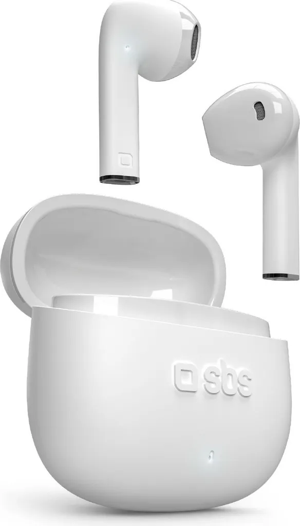 Écouteurs Bluetooth sbs TWS One Color Blanc avec Étui de Charge