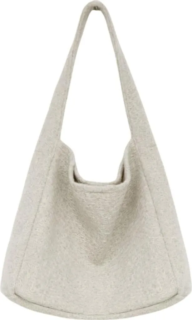 Sac à bijoux shopper bouclé gris élégant pour vos déplacements