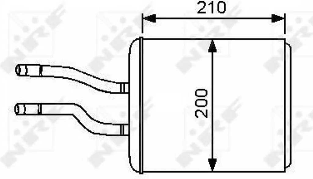 Radiateur de chauffage NRF 53244 pour Alfa Romeo 147 156 GT OE 46799655