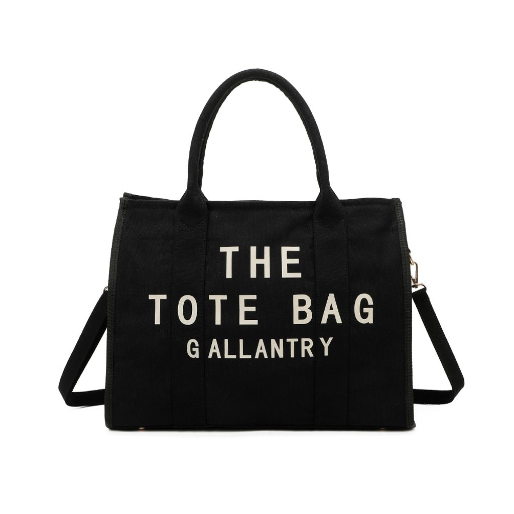 Gallantry, The Totebag Stoff Handtasche Größe L, Schwarz