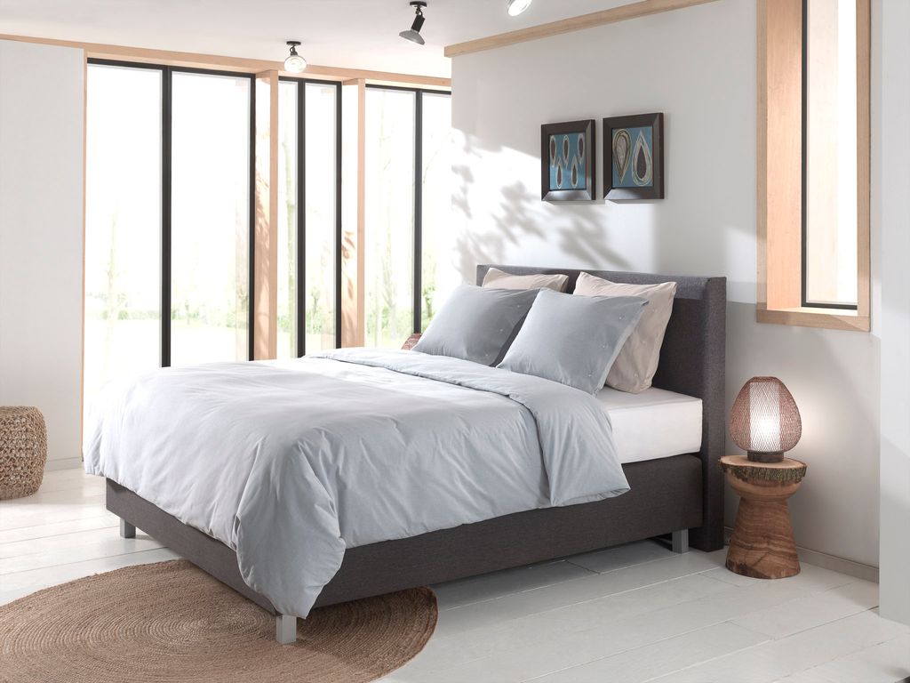 Yellow Chambray Dbo 200 Providence Blue Bettwäsche 1 x Bettbezug 200x220 + 2 x Kopfkissenbezug 70x60 Providence-Blue Uni blau