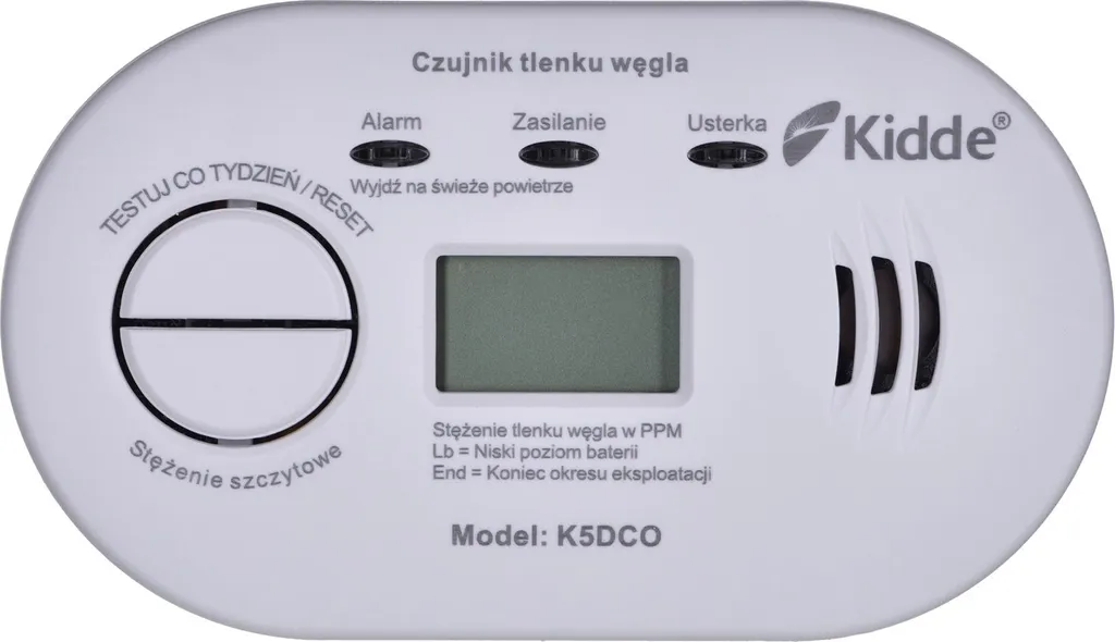 Détecteur de monoxyde de carbone K5Dco Kidde avec affichage digital - 9