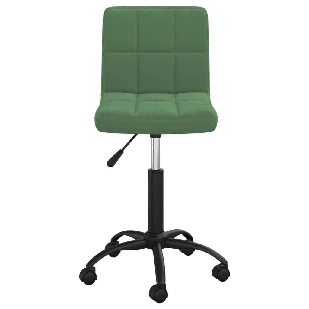 SYFAX™ Sedia Girevole Velluto Verde Scuro - Comfort Dining di Lusso