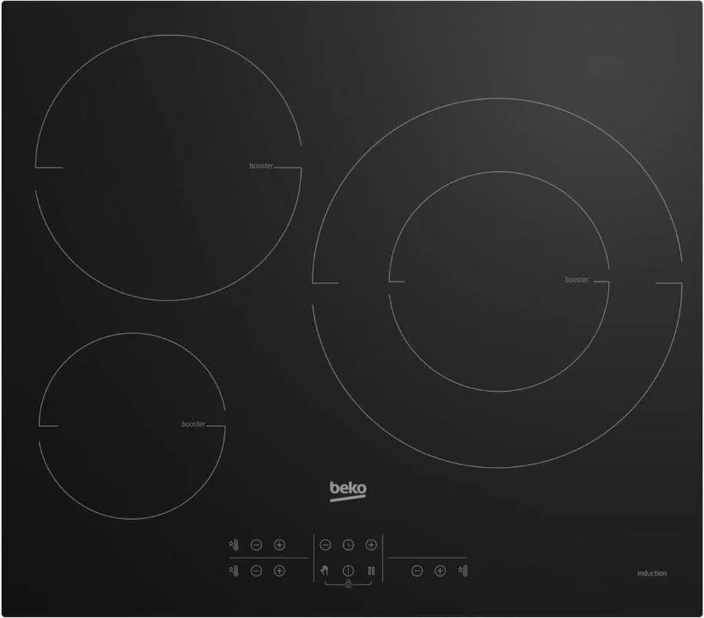 Plaque de cuisson induction 7200W Beko HII63205MT avec foyer XL 28 cm