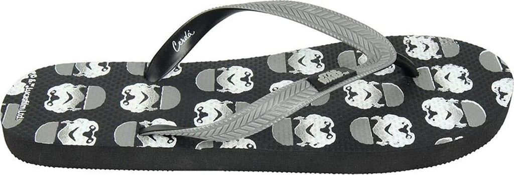 Star Wars - "Stormtrooper" Flipflops für Herren/Damen Uni CD1475 (42 EU) (Schwarz/Weiß)