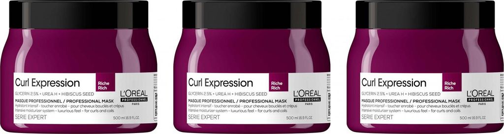 Curl Expression Intensive Moisturizer Mask Rich 3x500 ml