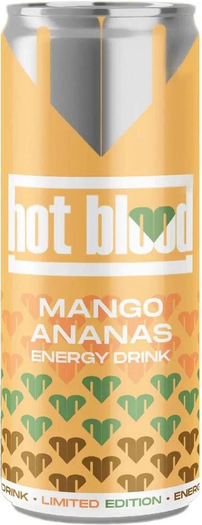 Hot Blood Mango Ananas Energy Drink 250ml Produktbild 