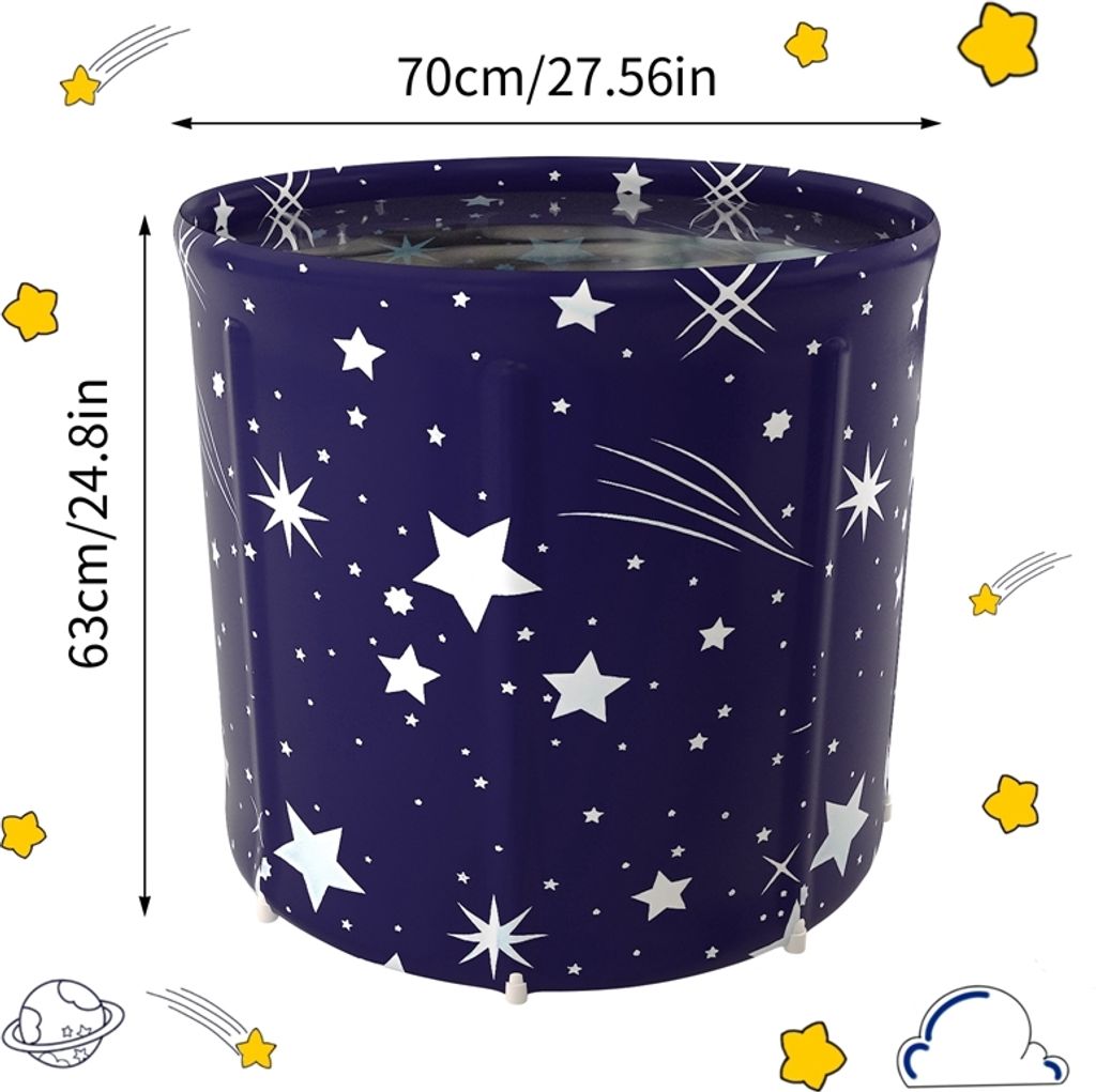 70 * 65 cm Skládací vana Přenosná SPA vana Koupelna pro Obrázek produktu 2