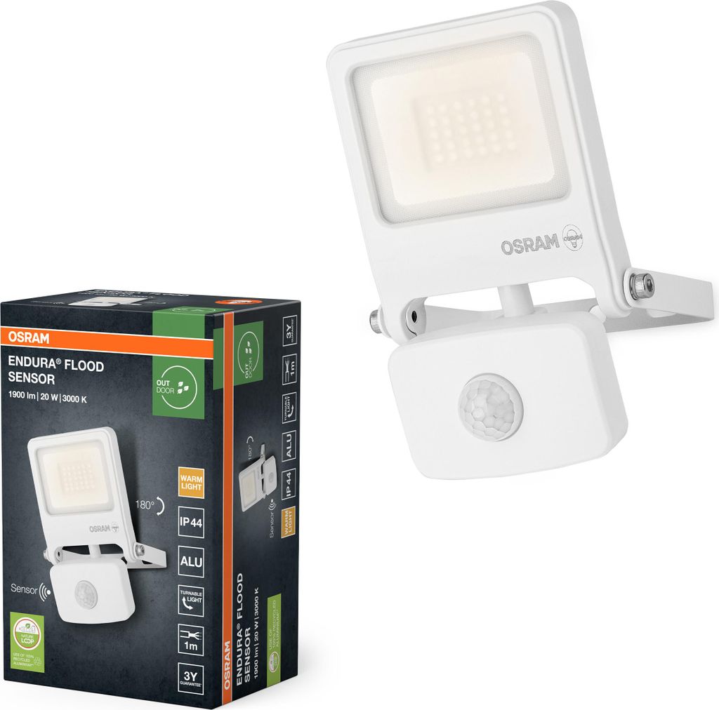Osram ENDURA FLOOD PC 20W LED-Fluter mit Sensor für Produktbild 