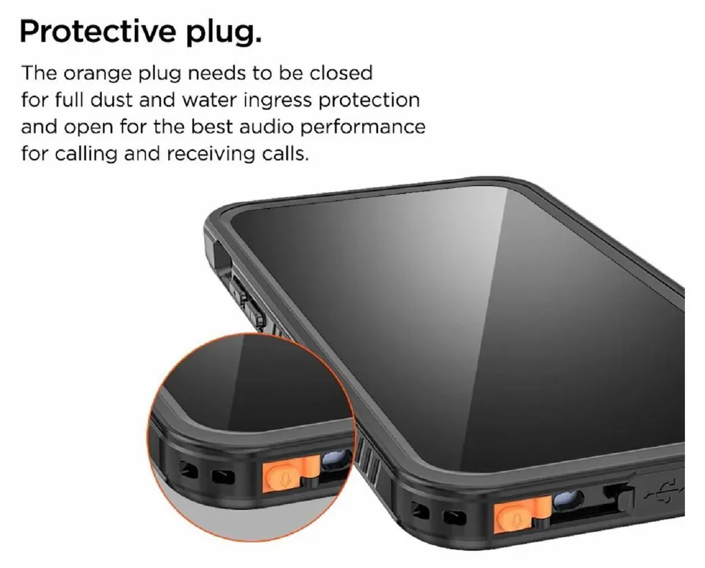 Coque Eiger iPhone 16 Pro protection 360° renforcée IP68 étanche, Claire
