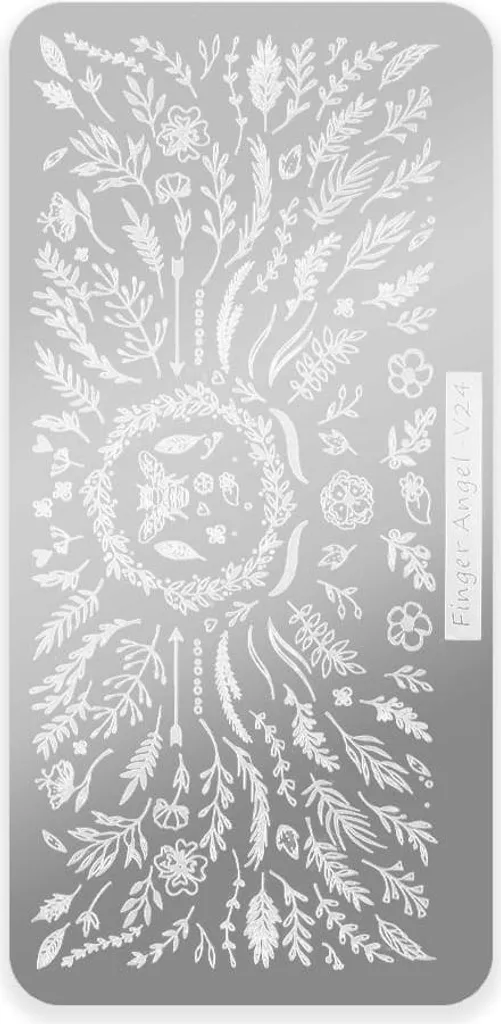Finger Angel V24 Piastra Stamping - Facile Nail Art a Casa