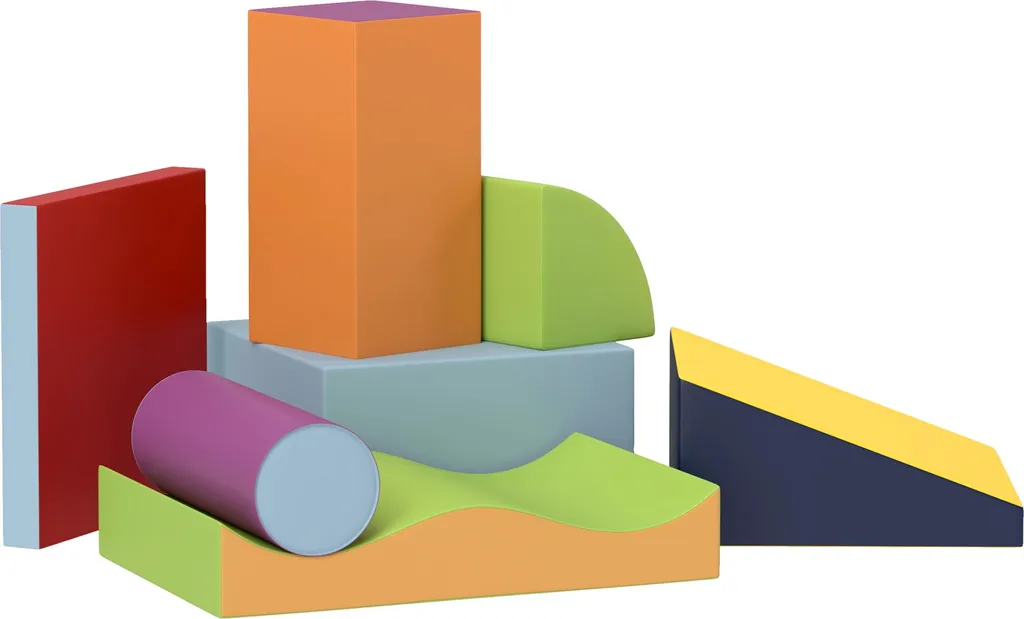 Module de Motricité Mousse Bébé 7 Pièces - Parcours Éveil Ludique