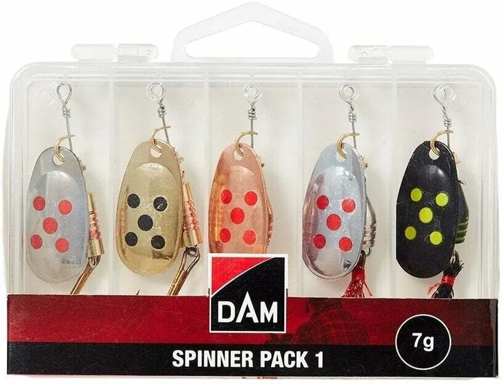 Cuiller DAM Spinner Pack 5 Mixed 7g avec Palettes Haute Résonance