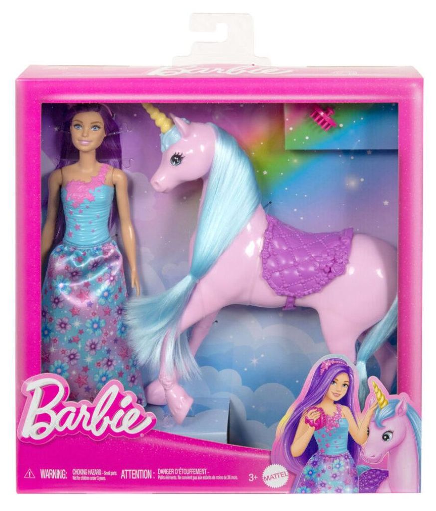 Mattel Barbie Und Ihre Einhornpuppe Rosa Rosa One Size